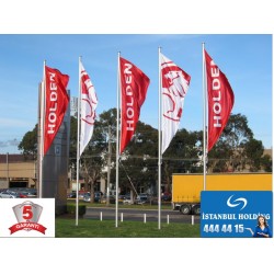 3m Galvanizli Flama Bayrak Direği